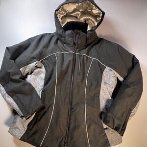 Boulder Gear Mens XL Insulated Ski Snow Jacket Removable Hood Zip Pockets